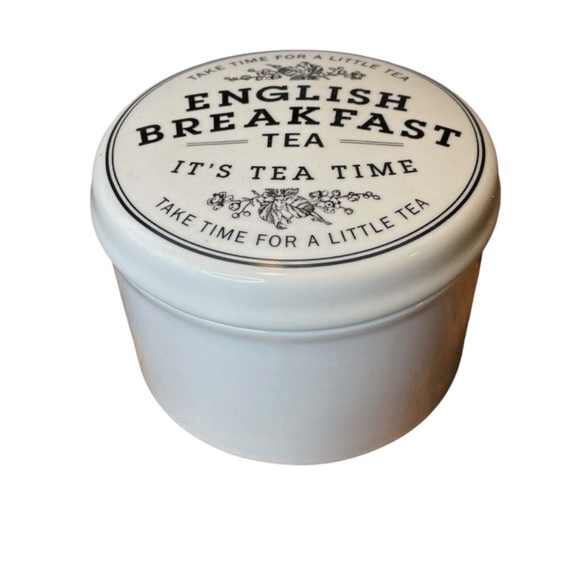 Other - Creative Co Op English Breakfast Tea Round Ceramic Holder with Rubber Seal NWOT